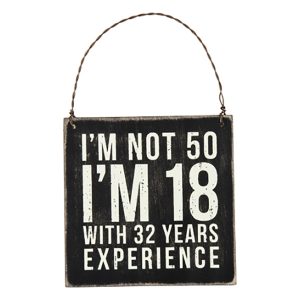 50 Birthday Hanging Sign