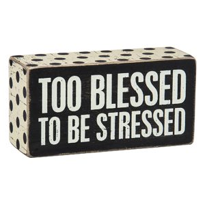 Too Blessed to be stressed