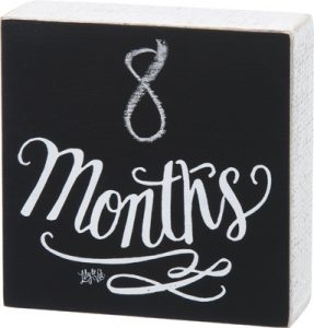 Baby Chalk Board Sign - Months | Gifts from the South